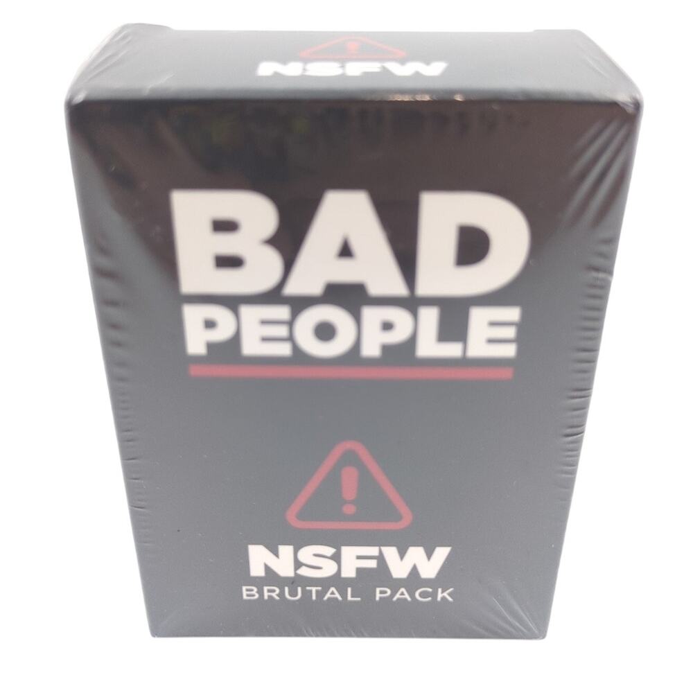 Bad People NSFW Brutal Pack Card Game Expansion Dyce NEW Sealed 100 Cards 17+